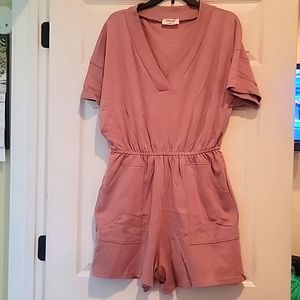 Light Rose rompers size Large